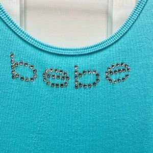Bebe Aqua Blue Tank Top/Size L